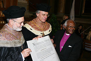 Dr. Desmond Tutu at The Faculty of Protestant ...