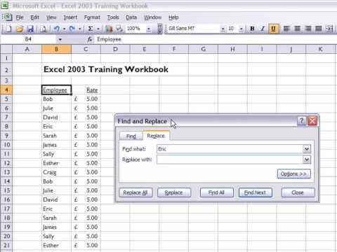 Free Online Courses for Excel 2003
